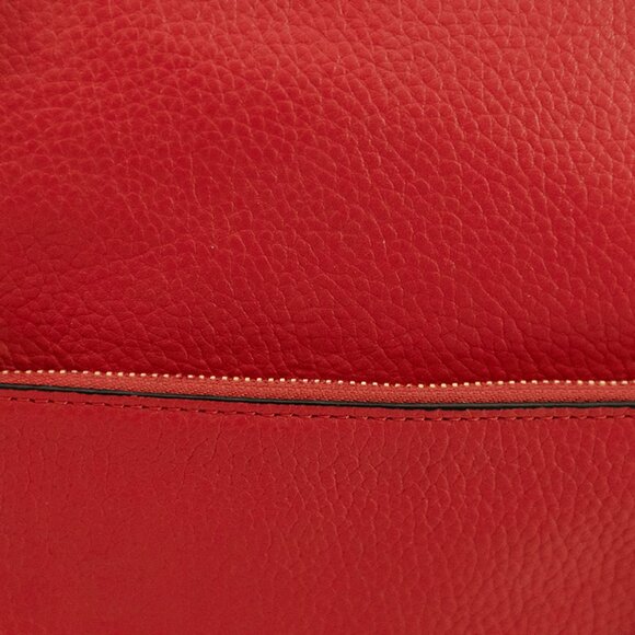 Coach Kacey Satchel – Red with Brown Trim – LIKE NEW - Picture 9 of 15